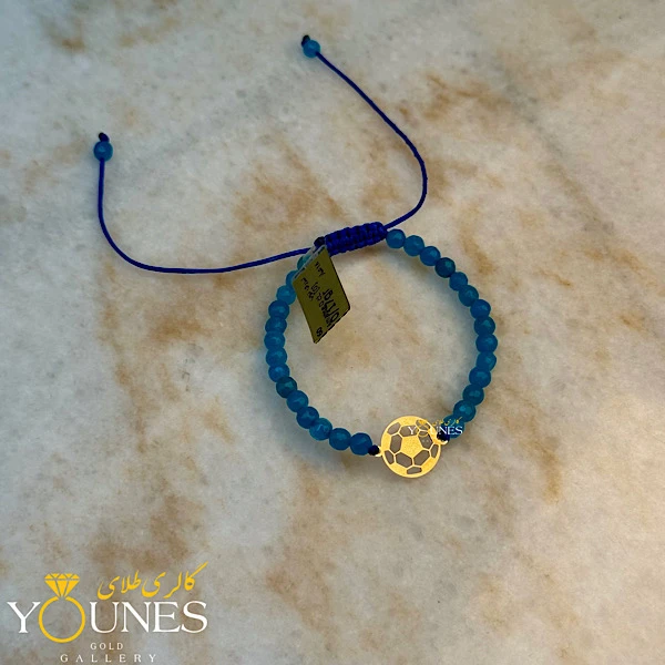 دستبند سنگی توپ طلا لیزری